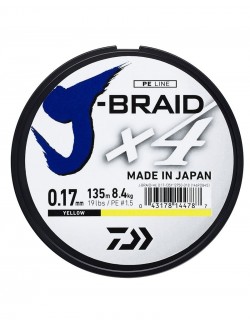 135m, Daiwa J-Braid, 4X